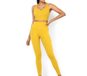 Nouvel Arrivage – Ensemble de Yoga Femme de Qualité Supérieure, Dernier Cri, Taille Élastique, Idéal pour le Fitness – Collection Personnalisable en Promotion - Product Image 1