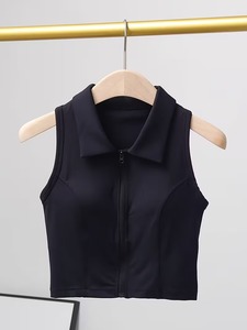 High Support Seamless Gym Bralette | <b>Open</b> Back Mesh Panel Fitness Crop Tank | Ladies Breathable Active Wear Sport <b>Bra</b> - Product Image 5
