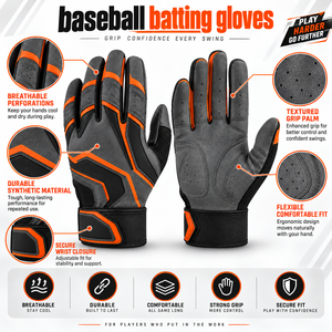 Baseball Batting Gloves Lightweight Durable Comfortable Grip Flexible Design For Baseball Training Practice And <b>Games</b> - Product Image 6