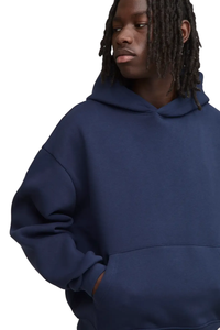 <b>Men</b> Heavyweight Pullover Drawstring <b>Hood</b> Kangaroo Pocket Ribbed Hem Relaxed Silhouette Casual Layering Oversized Hoodie <b>Top</b> - Product Image 6