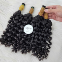 Extensions de cheveux bouclés en vrac – 100 % cheveux humains, doux et sans nœuds, noir naturel, double épaisseur, prix d'usine