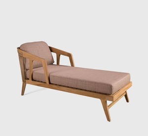Tumbona Minimalista de Madera para Jardín, Silla de Cuerda Tejida, Muebles de Exterior para Patio y Hogar - Jaya - Product Image 5
