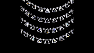 Collar de Diamantes Cultivados en Laboratorio con Corte Rosa, Certificado por IGI, Plateado en Rodio, para Mujer, de Lujo, para Compromiso o Fiesta - Product Image 4