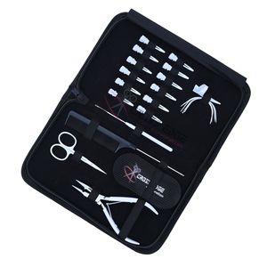 Kit d'outils professionnels pour extensions de cheveux blancs de salon, avec pince à micro-anneaux, aiguille à crochet, peigne à queue de rat et pinces de coiffure professionnelles - Product Image 1