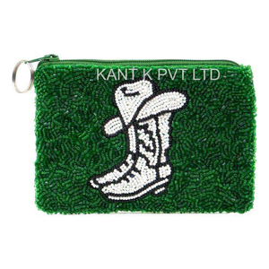 Monedero de cuentas hecho a mano con diseño divertido y temática de ansiedad - Product Image 5