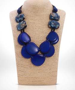 Javed Handicrafts Vintage Geometric Resin Beaded <b>Necklace</b> Vibrant Colors <b>Statement</b> Jewelry Unisex Party Wear Stylish Gift - Product Image 3