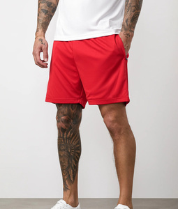 OEM Custom Men’s White Tank Top and Red Shorts <b>Set</b> 2 Piece Breathable Gym Sportswear Sleeveless Quick-Dry Workout Summer Outfit - Product Image 4