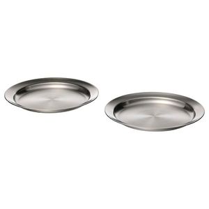 Hammered Stainless Steel Serving Tray Long Rectangular Platter Elegant <b>Table</b> Presentation - Product Image 3