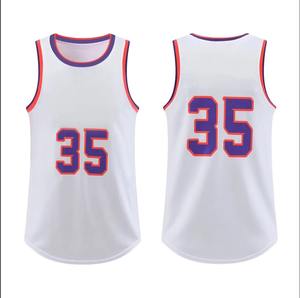Maillot de basket-ball avec impression de logo personnalisé sur le devant, respirant, qualité professionnelle, design sans manches, 100% polyester - Product Image 4