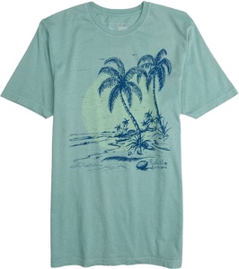 T-shirt à col rond en coton durable pour hommes Tissu tricoté doux avec col classique Manches courtes Motif imprimé Tenue décontractée d'été - Product Image 1