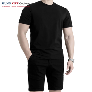 Camiseta de algodón de exportación directa de Vietnam logotipo impreso personalizado - Product Image 1