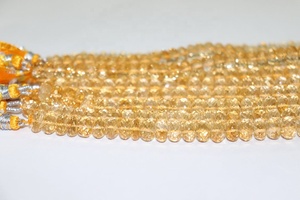 Nueva llegada calidad Natural citrino facetado Rondelle cuentas citrino cuentas hebras para joyería artesanal - Product Image 4