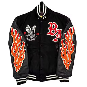 High Quality Material Men <b>Letterman</b> <b>Jacket</b> Designed To Keep You Warm And Looking Sharp During Fall And Winter Seasons - Product Image 5