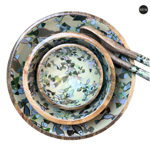 Customized Enamel Finished Wooden Round Shape Fruit Serving Bowl for Kitchenware and <b>Tabletop</b> Food & Snacks Lunch Serving Bowls - Product Image 4
