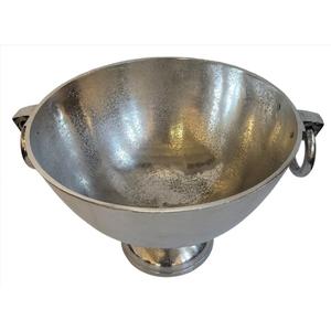 Seau à glace décoratif de style piédestal, fait main, capacité 5 litres, pour champagne et vin, en argent, pour comptoir de bar, idéal pour les fêtes - Product Image 2