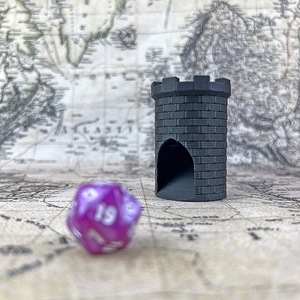 Torre de Dados Personalizable Impresa en 3D, Múltiples Colores Disponibles, Rodador de Dados para Juegos de Rol de Mesa, Torre de Dados para DND - Product Image 3