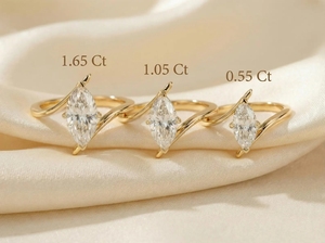 <b>925</b> Sterling <b>Silver</b> Luxury Marquise Cut VVS Moissanite Wedding Engagement <b>Ring</b> for Women Anniversary Gift & Party Jewelry - Product Image 2