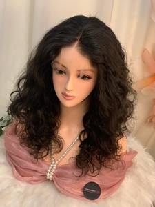 Perruque en Cheveux Humains Remy Vietnamiens de Qualité Supérieure, 100% Naturels, Brun Foncé, Base en Soie Longue, Fermeture Personnalisée, Densité HD Transparente, Vente en Gros - Product Image 3