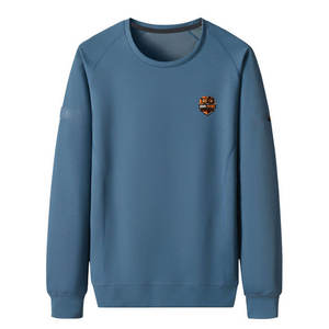 Trendy Men Sweatshirts 100% Cotton Solid Casual Eco-Friendly Pullover with Soft <b>Fabric</b> for <b>Autumn</b> Winter - Product Image 1