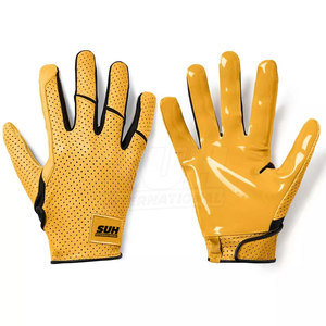 Guantes de Fútbol Americano de Cuero de Primera Calidad, Material Duradero, Opciones Personalizables, Ropa Deportiva Unisex de Pakistán, Venta al Por Mayor - Product Image 1