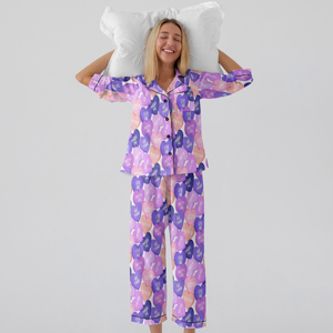 SARFAN INTERNATIONAL Ropa de Dormir de Invierno Personalizada para Mujer, Premium, de Alta Calidad, Suave, Transpirable, de Tela de Rizo, Talla Grande - Product Image 4