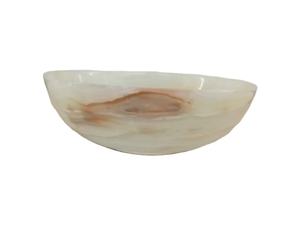 Bol en pierre minérale, matériau organique, élégance, translucidité, profondeur, lueur douce, décoration. Prix de gros. - Product Image 1