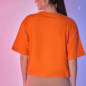 T-shirt ample pour femme, style streetwear, été, 100% coton, léger, séchage rapide, confortable, vêtement décontracté - Product Image 4