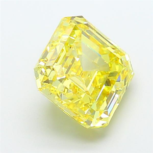 เพชรเหลืองเข้มสีเข้มข้น ผลิตในห้องปฏิบัติการ รูปทรงคุชชั่น เรเดียนท์ แฟนซีคัท ได้รับการรับรอง CVD เหมาะสำหรับการสร้างสรรค์เครื่องประดับหรูหรา - Product Image 2