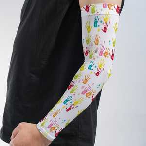 Nouvelles manches de bras personnalisées imprimées, anti-UV, compressives et rafraîchissantes pour le cyclisme et les sports de plein air, unisexes, pour adultes, design respirant - Product Image 5
