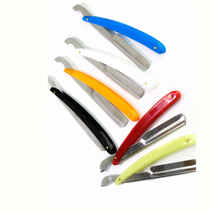 New Full Black Barber Shaving Straight <b>Razor</b> Straight Edged Barbers Shaver <b>Razors</b> With Free Leather Packing Custom Logo OEM - Product Image 4