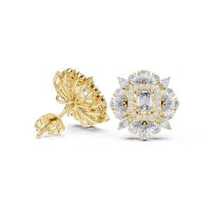 Aura & align 14K ต่างหูห่วงเงินสีทองสำหรับผู้หญิงเครื่องประดับแฟชั่นสำหรับปาร์ตี้และสวมใส่ทุกวัน - Product Image 4