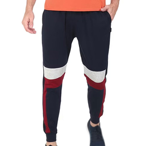 2026 Top Trendy Men Color Blocked Joggers Pants Elastic Waist Drawstring Casual Sweatpants With Side Pockets Autumn Wear - Product Image 3
