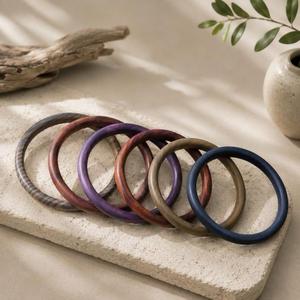 MN Exports - Brazalete de Madera Cristiano Hecho a Mano, Joyería de Madera Natural para la Muñeca, Accesorio de Moda Rústico Bohemio - Product Image 3