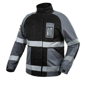 Perfectionists CE Certified <b>High</b> <b>Visibility</b> Breathable Rip-Stop Polyester Zippered Reflective <b>Softshell</b> Unisex Work <b>Jacket</b> - Product Image 2