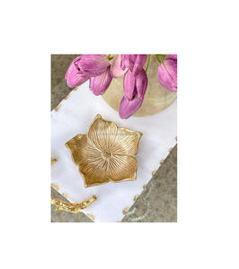 Cuenco de chocolate de metal chapado en oro decorativo de lujo adecuado para bodas o festivales de colección de regalos Premium - Product Image 1