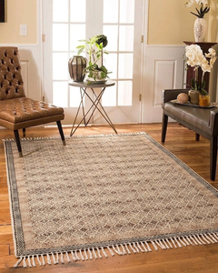 Handcrafted Cotton Bohemian Style Geometric Pattern Pet Friendly Washable Flatweave Area <b>Rug</b> for Modern Living Room Decor - Product Image 2