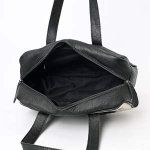 Genuine Cowhide Leather Hair on Duffle <b>Bag</b> Vintage Fashion Zipper Portable Travel Weekender Carry on Large Capacity LHDB-0017 - Product Image 4