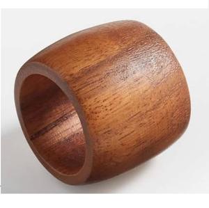 Servilletero de Madera para Cena Navideña, Forma Redonda, Decoración de Mesa para Hogar y Hotel - Product Image 1