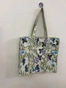 Bolso Tote Acolchado Kantha Hecho a Mano, Personalizable, Grande, Estilo Boho, para Playa y Viajes, Bolso de Compras Bordado con Bolsillo Interior, Color Sólido - Product Image 4