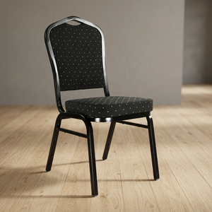 Chaises de banquet empilables en tissu de haute qualité pour usage commercial, idéales pour les mariages, les réceptions, les hôtels, en vente - Product Image 1