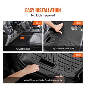 SKYSHALO Rivestimenti per Pavimento Camion su Misura per Dodge Ram 1500/2500/3500 1500 Classic 2013-2022, Include 3 Pezzi Anteriori Solo per Cabina Doppia - Product Image 6