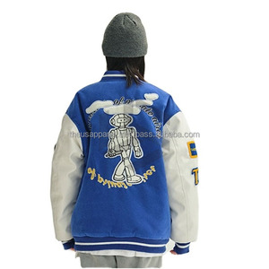 Manufacturer High Quality <b>Men's</b> Varsity <b>Jacket</b> Winter Varsity Windproof Thick Embroidery Polyester Sleeves Custom <b>Baseball</b> - Product Image 2