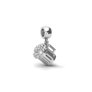 Pendentifs et breloques modernes et raffinés, conçus avec des diamants de laboratoire étincelants en or massif, pour femmes et hommes élégants, idéaux pour les célébrations et les cadeaux. - Product Image 4