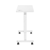 Bureau réglable en hauteur ressort à gaz lit mobile moderne Table d'appoint chariot pour ordinateur portable bureau d'ordinateur mobile