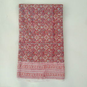 Tela de algodón ligera personalizada con estampado de bloques por metro para prendas, bolsos y decoración del hogar, tela cruda multiusos para rediseñar. - Product Image 3