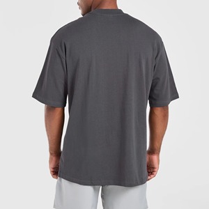Camiseta de Manga Corta para Hombre, Premium, Oversize, 100% Poliéster, Color Sólido, Estilo Urbano Relajado, Logotipo Frontal, Tejido de Punto Transpirable - Product Image 5