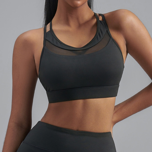Women High Impact Sports Bra <b>Padded</b> Support For Gym Workout Yoga <b>Running</b> Fitness Comfortable Breathable Wear Top - Product Image 1