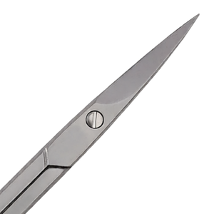 Ciseaux à cuticules professionnels en acier inoxydable, pointe fine courbée, durables, 3,5 pouces, droits, pour manucure et pédicure - Product Image 2