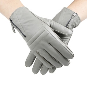 Low Price Men's Leather Gloves Zipper Suitable for Outdoor Activities |  Alibaba.com