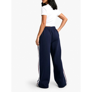 Pantalones deportivos de mujer, tipo jogger, forrados de felpa, conjunto de invierno, joggers de algodón suave, estilo casual, pantalones deportivos holgados para mujer. - Product Image 3